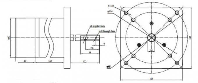 12VDC 48VDC / 230VAC किफायती BLDC मोटर 4000 rpm तक 0