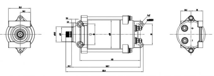 12VDC 24VDC 130VDC 162VDC शक्तिशाली क्लाइम्बिंग मोटर 10000 Rpm तक 0